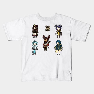 Badly Drawn Liyue 1 Sticker Pack Kids T-Shirt